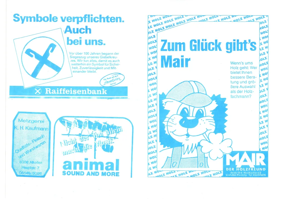 s´Dirndl von der Au – Flyer