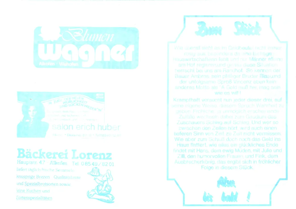 s´Dirndl von der Au – Flyer