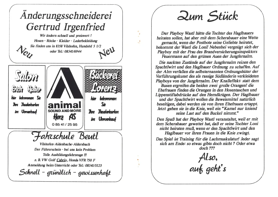 Der Playboy von der Jungfernalm – Flyer