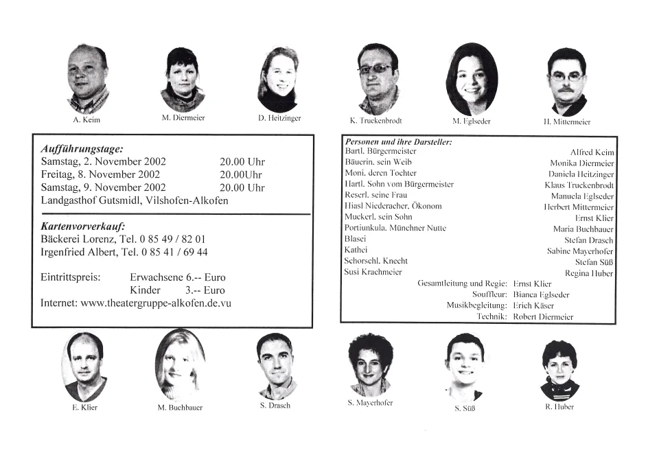 Die 2 Dorfschlauen – Flyer
