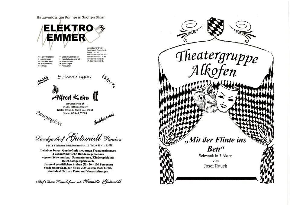 Mit der Flinte ins Bett – Flyer