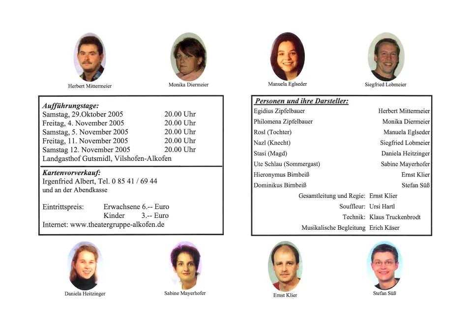 Schatzerl mach auf! – Flyer